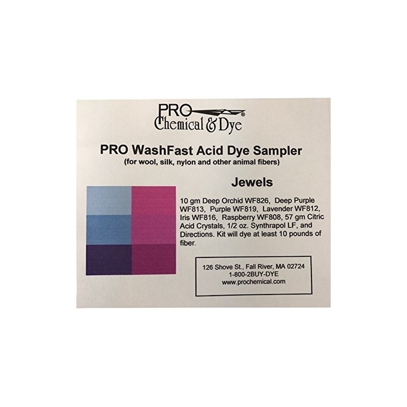 WF Jewels Acid Dye Sampler