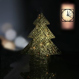 com-four® 2 x LED Snowman as Decorative Lighting - Light Statue - Ceramic Christmas Figure - LED Lighting with Timer Function as Mood Light (Pack of 02 - Ceramic Snowman - Timer)