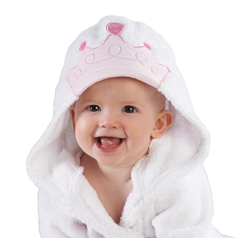 Baby Aspen Little Princess, Bata de spa con gorro, color