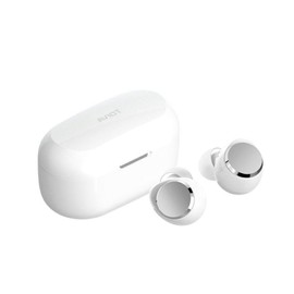AVIOT TE-V1R Wireless Earbuds | Hybrid Dual Driver 2.0, LDAC Support, Up to 62-Hour Playback, Adaptive Hybrid Noise Canceling, Wireless Charging, IPX4 Water Resistance, Low Latency Mode (White)