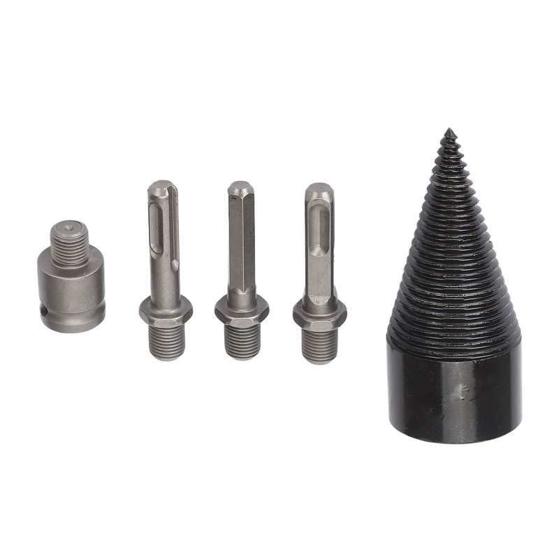 5Pcs Firewood Log Splitter Drill Bit Steel Wood Splitting Logs