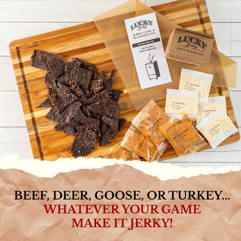 Lucky Jerky Peppered DIY Jerky Seasoning Kits - Seasons 20lbs