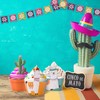 Juego de 24 adornos para cupcakes de cactus y envoltorios