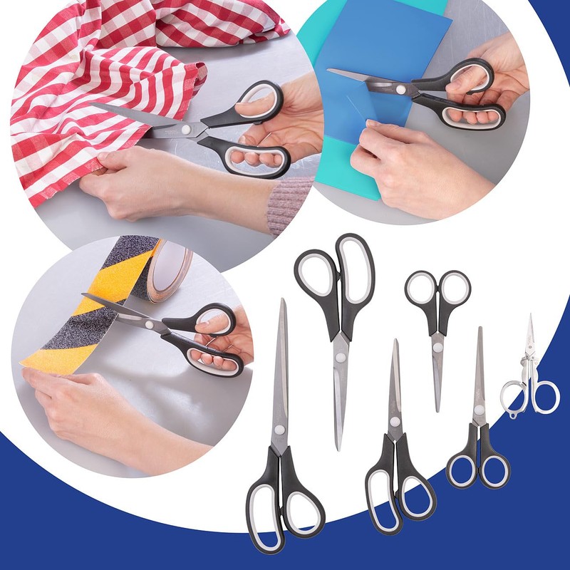 General Office 12-teiliges Scheren-Set, Edelstahl mit Titanbeschichtung