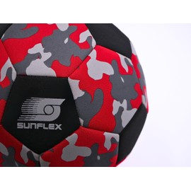 Sunflex Neoprene Accessories Football Camo Red Beach Football for Barefoot Playing | Soft and Robust for Beach, Meadow and Water | For All Age Groups