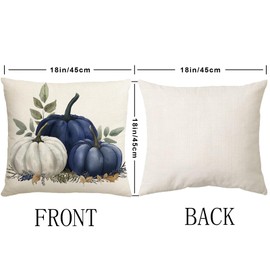 MAZSHTTD Decorative Fall Pillows 18 x 18 Fall Throw Pillow Covers Outdoor Fall Pillowcase Patio Porch Pillows Case for Outdoor Fall Autumn Decor