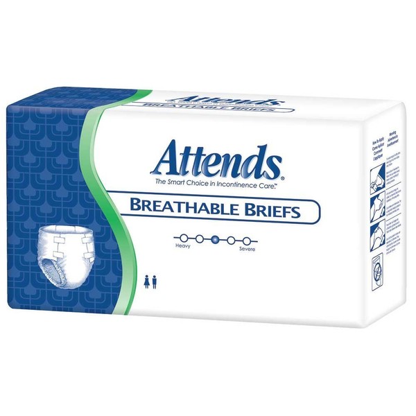 BRB40 PT# BRB40- Brief Incontinence Attends Breathable XL 3X20/Ca by, Attends Healthcare Products