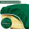 Felt Card Table Game Cover 36.2 Inch Round Tablecloth Poker
