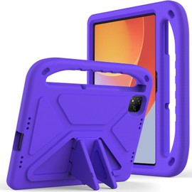 EabHulie Case for Infinix Xpad 11" 2024 Lightweight EVA Shockproof Handle Stand Cover, Kids Friendly Protective Case Purple