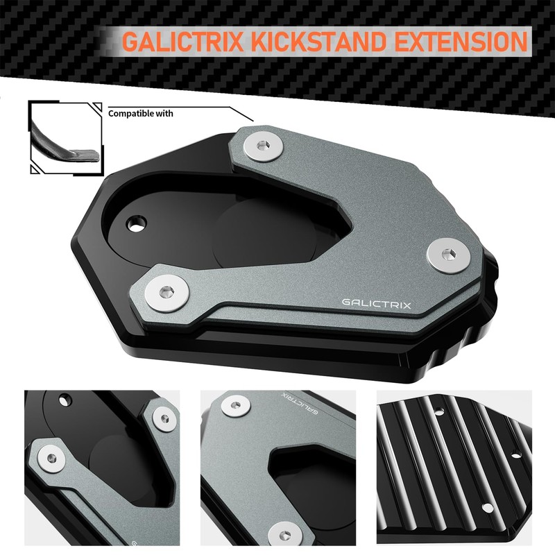 GALICTRIX Motorcycle Kickstand Pad Compatible with Aprilia RS660 RS457 Tuono