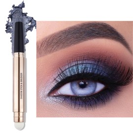 Erinde Shimmer Eyeshadow Stick, Single Eyeshadow, Glitter Eyeshadow Pencil Crayon, White Cream Eyeshadow Stick Pencil, Pearlescent Sleeper Eye Shadow for Eye Makeup 10#