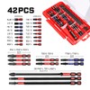 Geinxurn 42pieces Impact Screwdriver Bits Set, Magnetic S2 Steel Multi