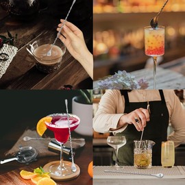 Boyfriend Husband Dad Birthday Gift for Grandpa Cocktail Stir Spoon Gifts for Son Daughter Best Friend Christmas Farewell Gifts for Friends Mixing Metal Spoon Gifts for Bartender Cocktail Fans