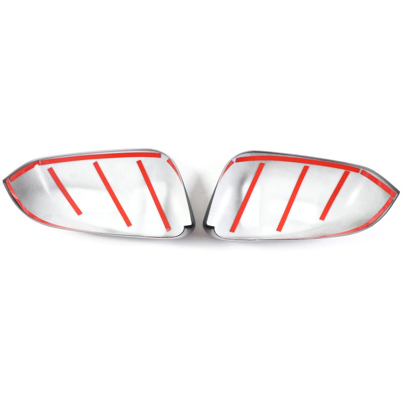 car-attention Carbon Fiber Style Rear View Mirror Outside Cover Cap