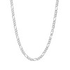 Prosilver 925 silver jewellery, men's necklace, Italy Figaro chain, 1+3