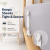Estate & Co. 4 Pack Adjustable Bed Sheet Holders for