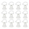uxcell 12Pcs PVC Pipe Clamps, White, Fit for 20-32mm OD
