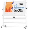 Rolling Dry Erase Board 46 x 32 - Large Portable