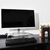 AMT Premium Acrylic Clear Monitor Riser Laptop/PC/Multimedia Monitor Stand for