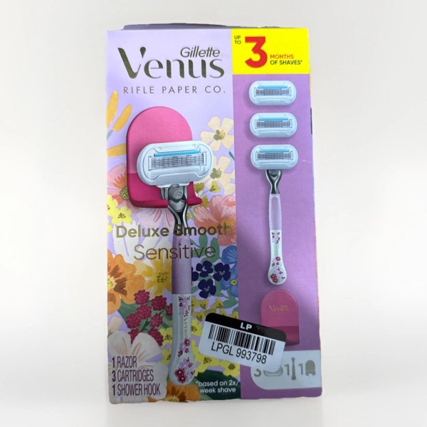 Gillette Venus Rifle Paper Co Deluxe Smooth Sensitive Razor With