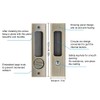 Sliding Pocket Door Lock Mortise Lock Pocket Door Lock Handle