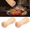 2pcs Wood Salt and Pepper Grinder Adjustable Coarseness Wooden Pepper