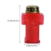 Uonlytech 2pcs Cross Candle Light, Red Flickering Flameless Candles Reusable
