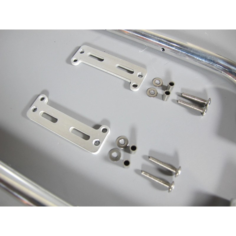 JP Garage L&R Exhaust Pipe Stack + Mounting Plate Tamiya