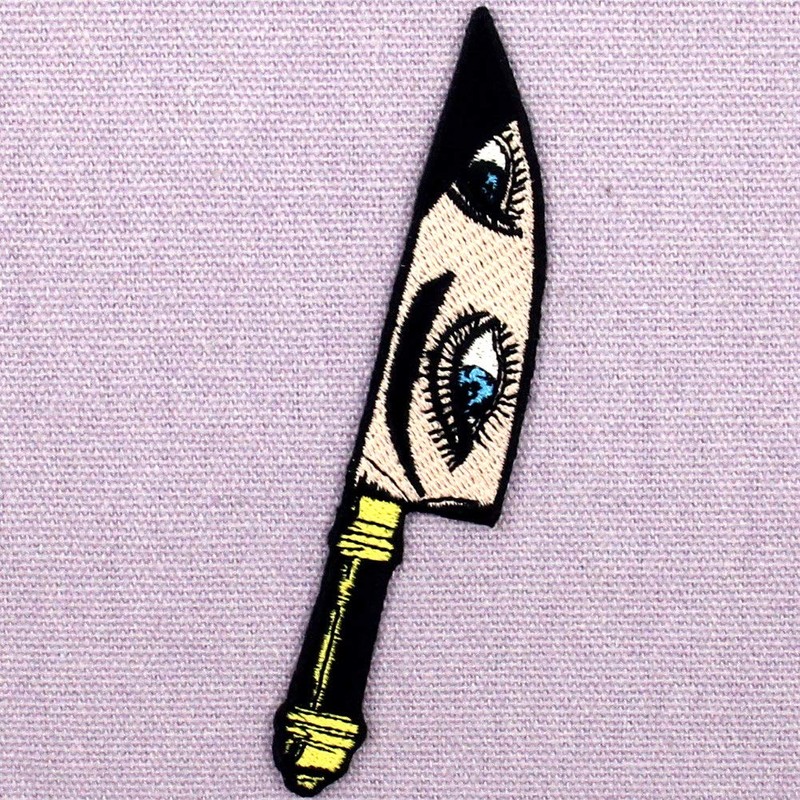 Dagger View Embroidered Iron on Sew on Patch