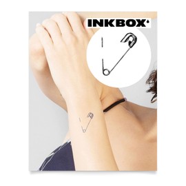 Inkbox Temporary Tattoos, Semi-Permanent Tattoo, One Premium Easy Long Lasting, Water-Resistant Temp Tattoo with For Now Ink - Lasts 1-2 Weeks, Safe, 2 x 2 in