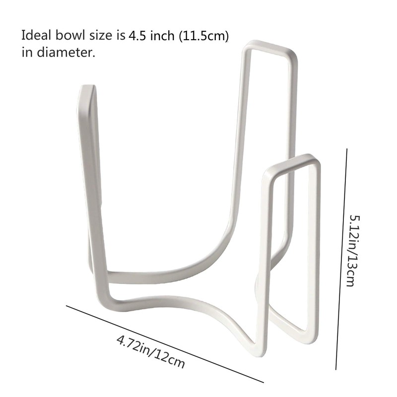 VANRA ボウルラック ボウル収納スタンド 椀・ボウルストレージ 食器ラック ２個セット キッチン用 (ホワイト)