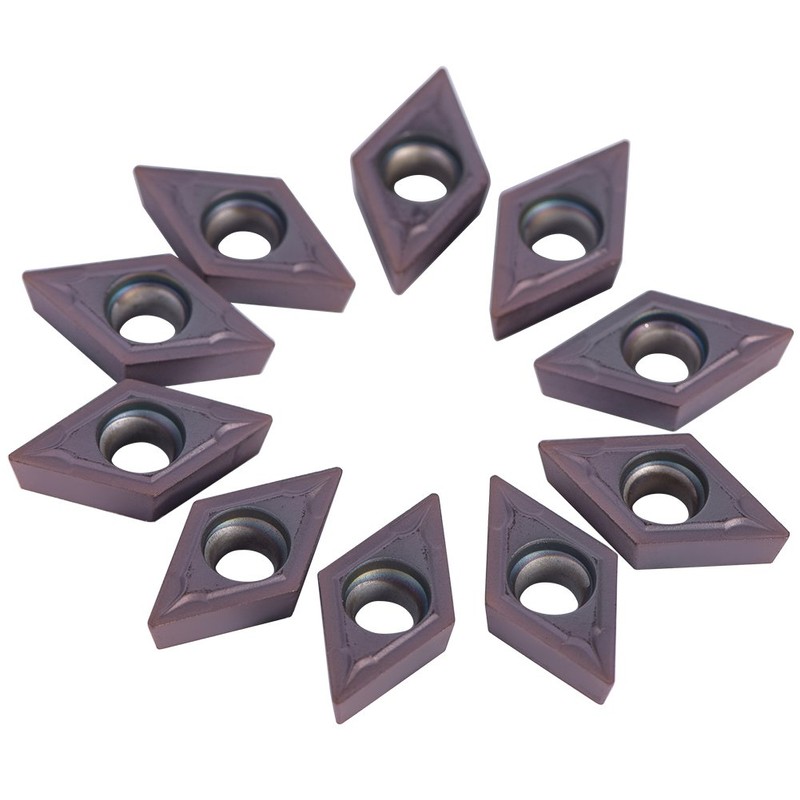 10pcs Diamond Shape Carbide Insert Cutter Machine Lathe Milling Tool