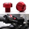 REWOLFNUS Universal Motorcycle M10x1.25 Mirror Hole Plugs Rearview Mirror Screws
