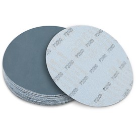 150 mm Sanding Discs for Polishing Grit 2000, Sandpaper 150 mm Velcro for Random Orbital Sanders (Pack of 18)