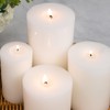 KONNI KONNI White Pillar Candles Set of 10, 2"x 4"