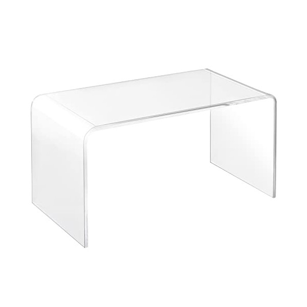 HOMCOM 32" Long Rectangle All Acrylic 15mm Thick Waterfall Coffee