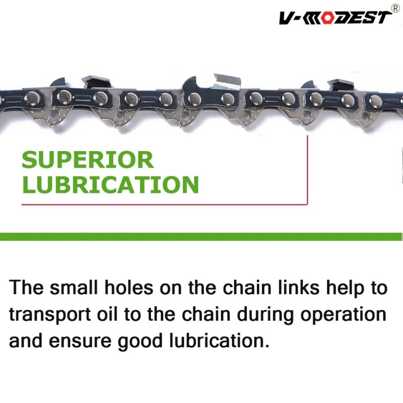 V-MODEST 10" Chainsaw Chain For Atlas 40v Cordless Pole Saw