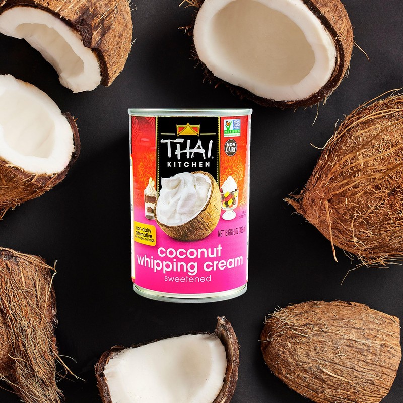 Thai Kitchen Coconut Whipping Cream, Sweetened, No Artificial Colors or