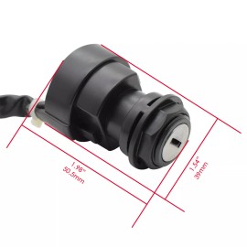 Feiteplus Ignition Key Switch for YAMAHA RAPTOR 700 YFM700 2006 2007 2008 5LP-82510-01-0