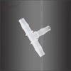 Horiznext T shape plastic (pp polypropylene) 3 way barb fitting