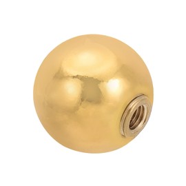 PATIKIL 25mm Ball Lamp Finials Caps Knob, 1 Set Lamp Shade Decoration, Gold Tone
