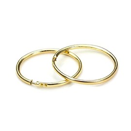 9ct Gold Lightweight 12mm Sleeper Hoop Earrings/Hoops/Sleepers