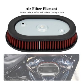 HDBUBALUS Replacement Air Filter Red Element FIt For Harley M8 Touring 17-23 Softail 18-23