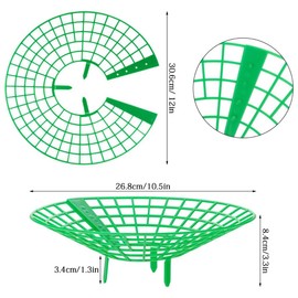 Qhinaster 10 pcs Strawberry Plant Support Stand Strawberry Growing Racks Strawberry Planting Rack with 3 Sturdy Support Feet to Prevent Strawberries from Rotting and Ensure Their Cleanliness