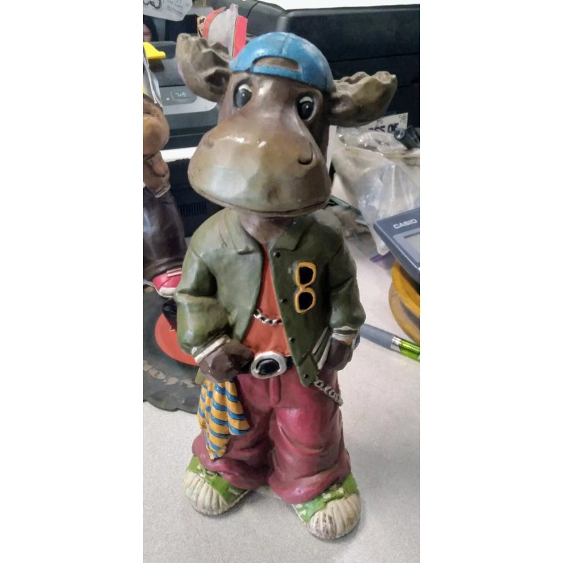 Meijer Distribution Stylish Moose Bobble Head Garden/Patio/P