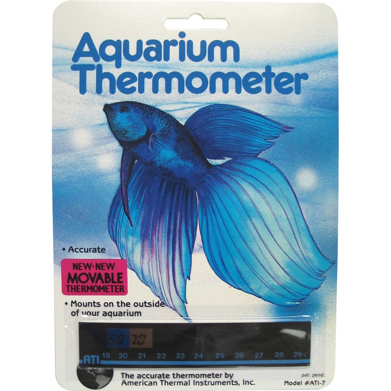 LCR Hallcrest 43330983: Liquid Crystal Aquarium Thermometer Horizontal