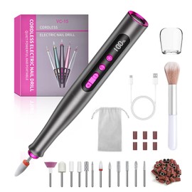 Nail Cutter for Gel Nails, Wireless, 35000 rpm, Electric Nail File, Professional, Wireless Nail File, Electric Nail Drill, Manicure Pedicure Set