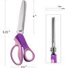 Pinking Shears for Fabric Cutting, Zig Zag Lace Scissors for