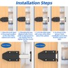 Jiayi Push Open Latches, 6 Pack Cabinet Magnetic Push Latch