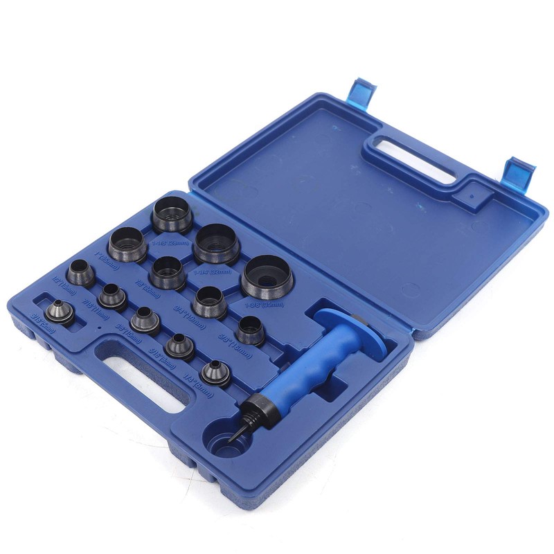 14 PCS Hollow Punch Tool Set, Leather Kit Gasket Hole